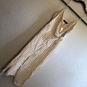 Striped wrap dress